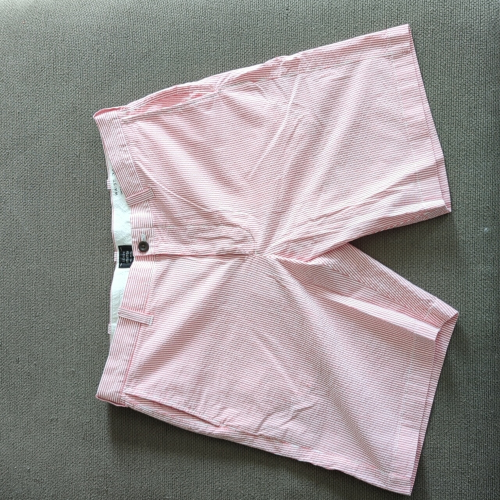J. Crew Seersucker Shorts (Pink)